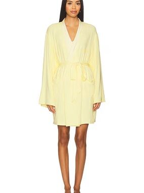 Dairy Boy Lemon Pinstripe Robe